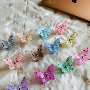 Printed Crystal butterfly clutcher